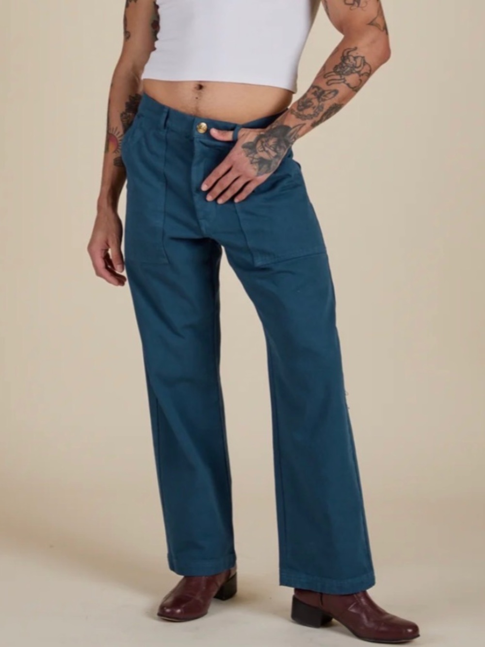 Big Bud Work Pants in Lagoon Blue 1XL
